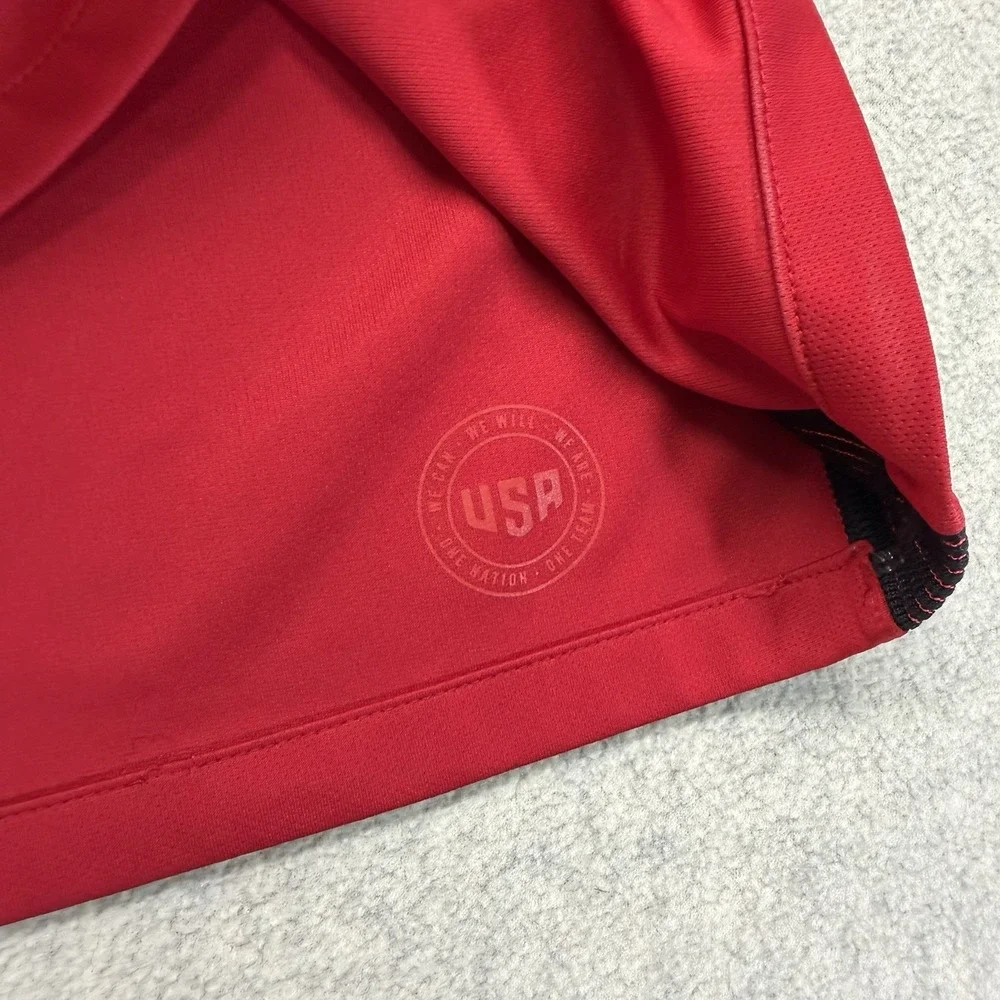 Nike USA Soccer Jersey Mens Large 2017 USMNT Dri-FIT Red Away Shirt